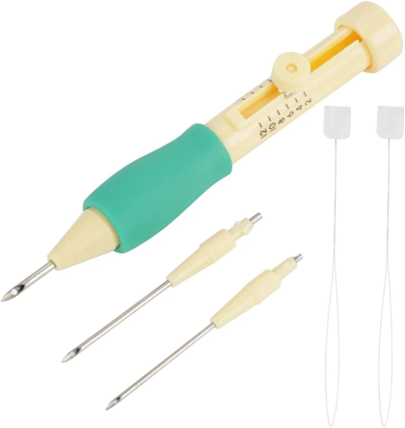 ست سوزن پانچ گلدوزی، سوزن های استیل ضد زنگ، دسته قابل تنظیم، کیت کاردستی DIY با 3 قلم سوزن برای لباس، بالش، روکش لحاف، ملحفه و دوستداران دوخت کیف (#2) ست سوزن پانچ گلدوزی، سوزن های استیل ضد زنگ، دسته قابل تنظیم، کیت کاردستی DIY با 3 قلم سوزن برای لباس، بالش، روکش لحاف، ملحفه و دوستداران دوخت کیف (#2)