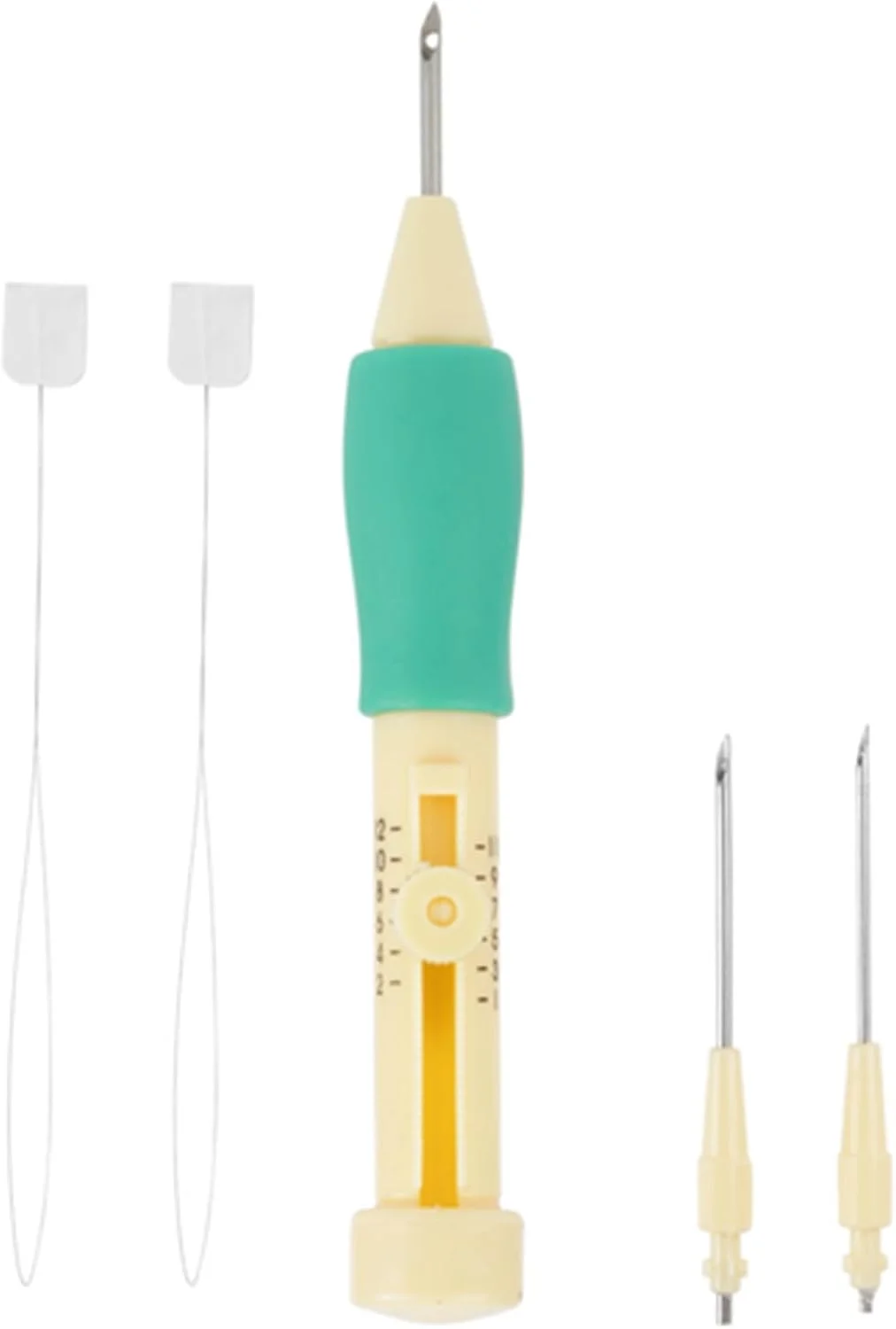 ست سوزن پانچ گلدوزی، سوزن های استیل ضد زنگ، دسته قابل تنظیم، کیت کاردستی DIY با 3 قلم سوزن برای لباس، بالش، روکش لحاف، ملحفه و دوستداران دوخت کیف (#2) ست سوزن پانچ گلدوزی، سوزن های استیل ضد زنگ، دسته قابل تنظیم، کیت کاردستی DIY با 3 قلم سوزن برای لباس، بالش، روکش لحاف، ملحفه و دوستداران دوخت کیف (#2)