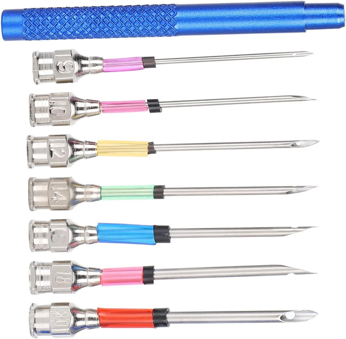 ست سوزن پانچ گلدوزی فولادی، ست سوزن بافتنی با دسته ست سوزن پانچ گلدوزی فولادی، ست سوزن بافتنی با دسته