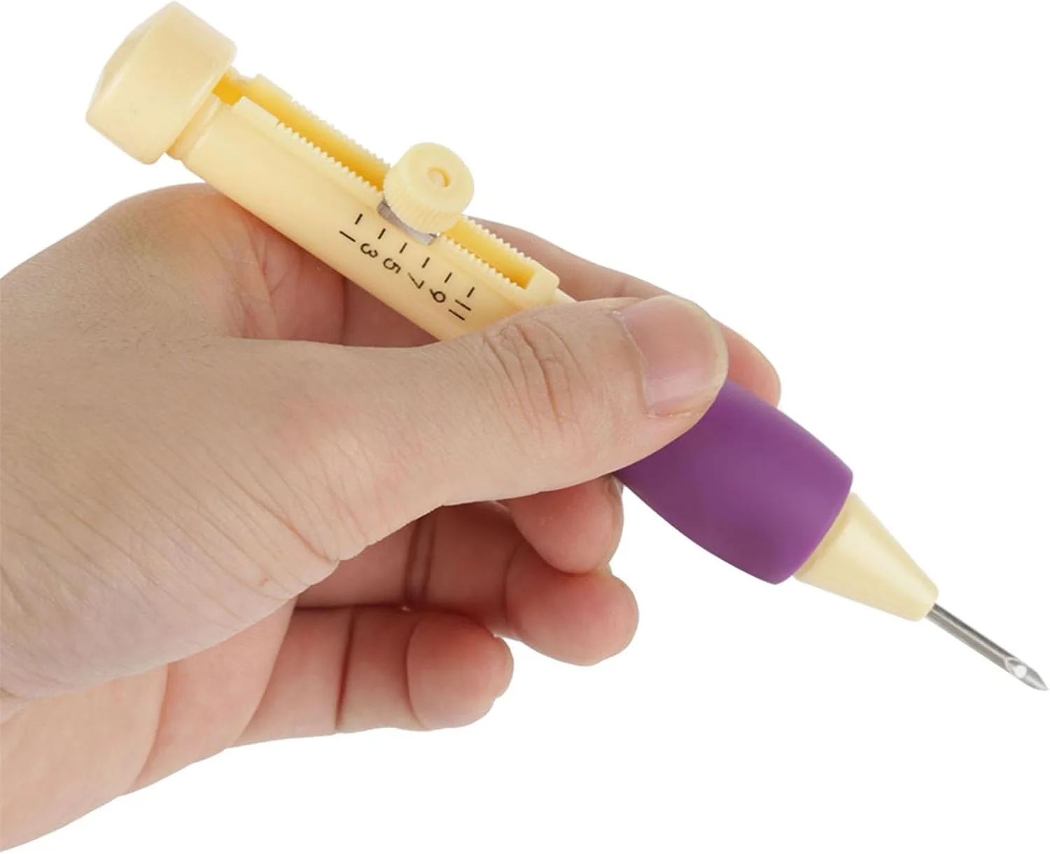 ست سوزن پانچ گلدوزی، سوزن های استیل ضد زنگ ممتاز با دسته راحت برای صنایع دستی DIY و تزئینات پارچه ای [ست سوزن گلدوزی] (#1)