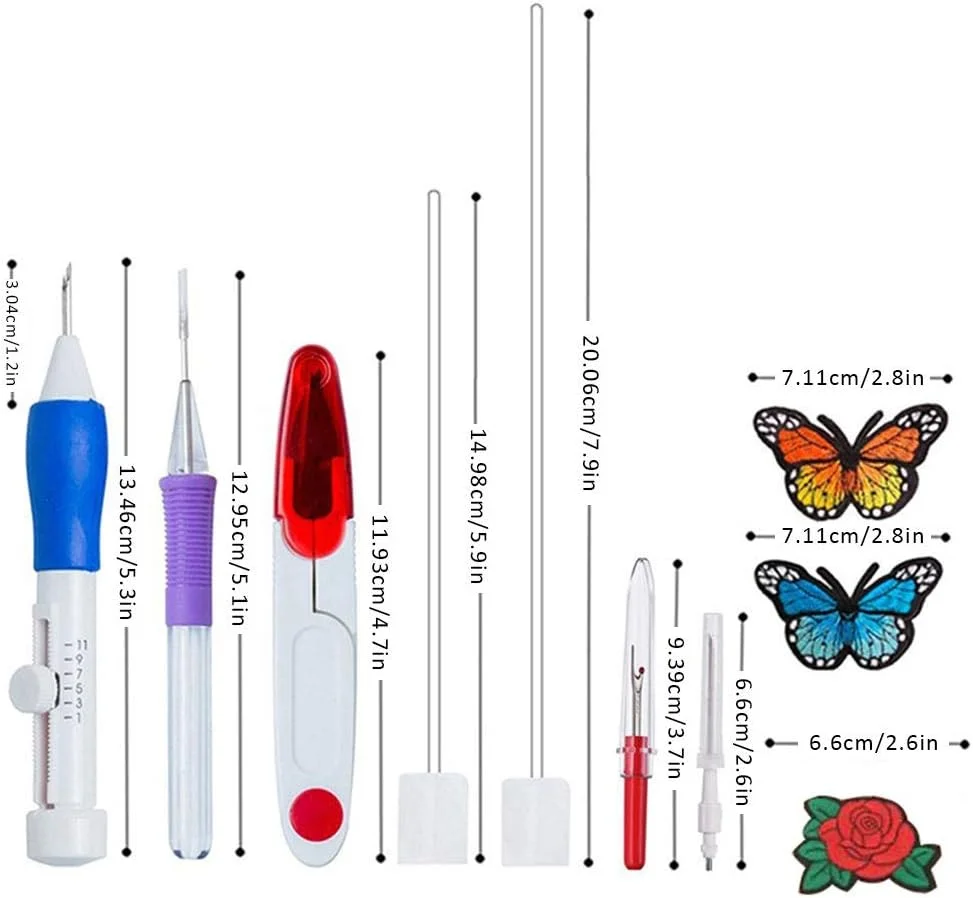 ست قلم گلدوزی، سوزن پانچ گلدوزی، ست قلم گلدوزی، الگوهای گلدوزی، ابزار کاردستی برای خیاطی DIY، کوک متقاطع و ابزار خیاطی بافندگی ست قلم گلدوزی، سوزن پانچ گلدوزی، ست قلم گلدوزی، الگوهای گلدوزی، ابزار کاردستی برای خیاطی DIY، کوک متقاطع و ابزار خیاطی بافندگی
