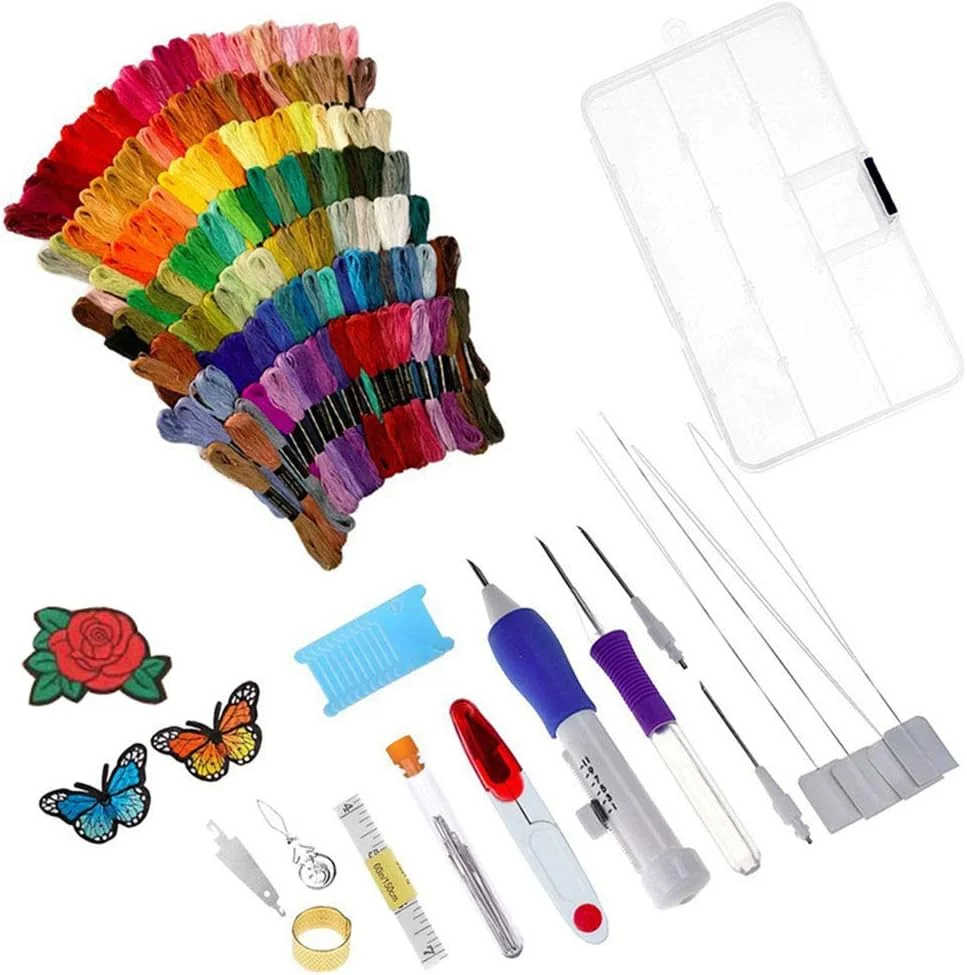 ست قلم گلدوزی، سوزن پانچ گلدوزی، ست قلم گلدوزی، الگوهای گلدوزی، ابزار کاردستی برای خیاطی DIY، کوک متقاطع و ابزار خیاطی بافندگی ست قلم گلدوزی، سوزن پانچ گلدوزی، ست قلم گلدوزی، الگوهای گلدوزی، ابزار کاردستی برای خیاطی DIY، کوک متقاطع و ابزار خیاطی بافندگی