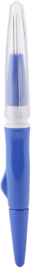 قلم گلدوزی، قلم پانچ سوزنی نمدی گلدوزی با 3 سوزن ظریف، ابزار مجموعه ای برای کاردستی DIY (آبی)