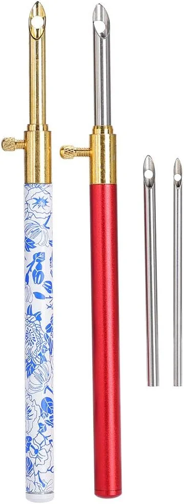 ست 2 عددی قلم گلدوزی، ست قلم گلدوزی، سوزن پانچ نفیس برای بافتنی، سوزن پانچ نخ فرش قابل تنظیم ست 2 عددی قلم گلدوزی، ست قلم گلدوزی، سوزن پانچ نفیس برای بافتنی، سوزن پانچ نخ فرش قابل تنظیم