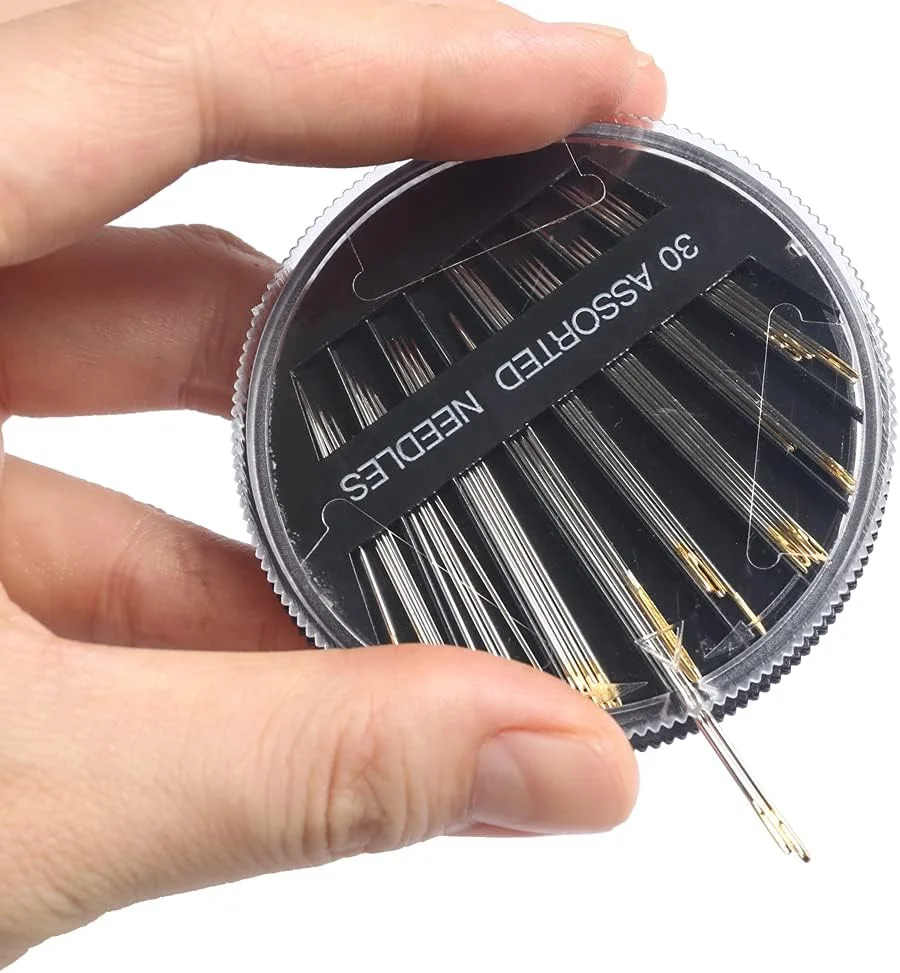 سوزن های خیاطی دستی ممتاز Eketirry، بسته 4 عددی 30 تایی سوزن های متنوع برای تعمیر خیاطی، 6 سایز مختلف سوزن خیاطی با 2 سوزن نخ کن (مشکی، 4) سوزن های خیاطی دستی ممتاز Eketirry، بسته 4 عددی 30 تایی سوزن های متنوع برای تعمیر خیاطی، 6 سایز مختلف سوزن خیاطی با 2 سوزن نخ کن (مشکی، 4)