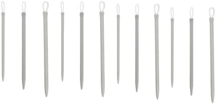 سوزن های کوبلن بزرگ چشم Aiyraa 12 عددی برای پشم - سوزن های نخ آلومینیومی با نخ نایلونی، سوزن های گلدوزی/تپستری برای دوخت بافتنی، قلاب بافی و گلدوزی