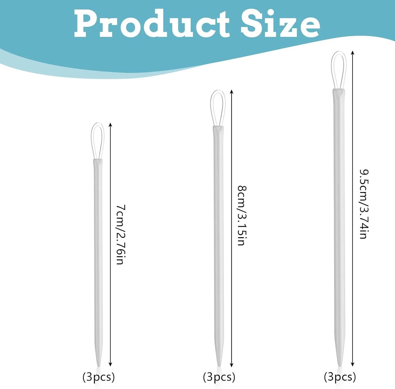 ست ۹ عددی سوزن لحاف دوزی برای پشم، نخ نایلونی، سوزن فرش چشم بزرگ برای بافتنی، ابزار بافت دستی ژاکت، سوزن پشمی برای دوخت لوازم جانبی گلدوزی نخ قلاب بافی