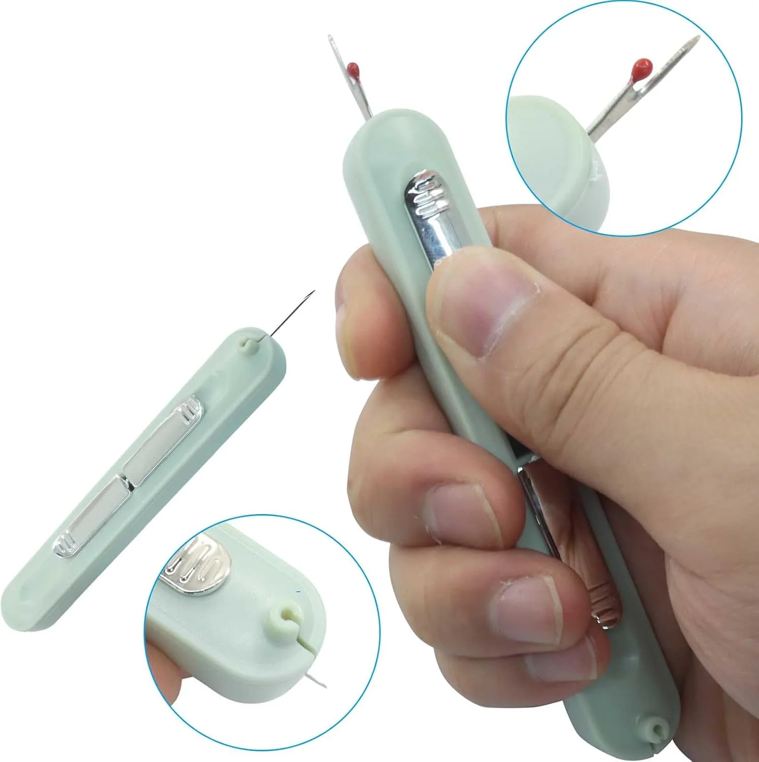 نخکن سوزن 2 در 1 Rierdge و بشکاف، 3 عدد ابزار خیاطی چند منظوره برای خیاطی دستی، بافندگی، گلدوزی و کوک ضربدری (3 رنگ) نخکن سوزن 2 در 1 Rierdge و بشکاف، 3 عدد ابزار خیاطی چند منظوره برای خیاطی دستی، بافندگی، گلدوزی و کوک ضربدری (3 رنگ)