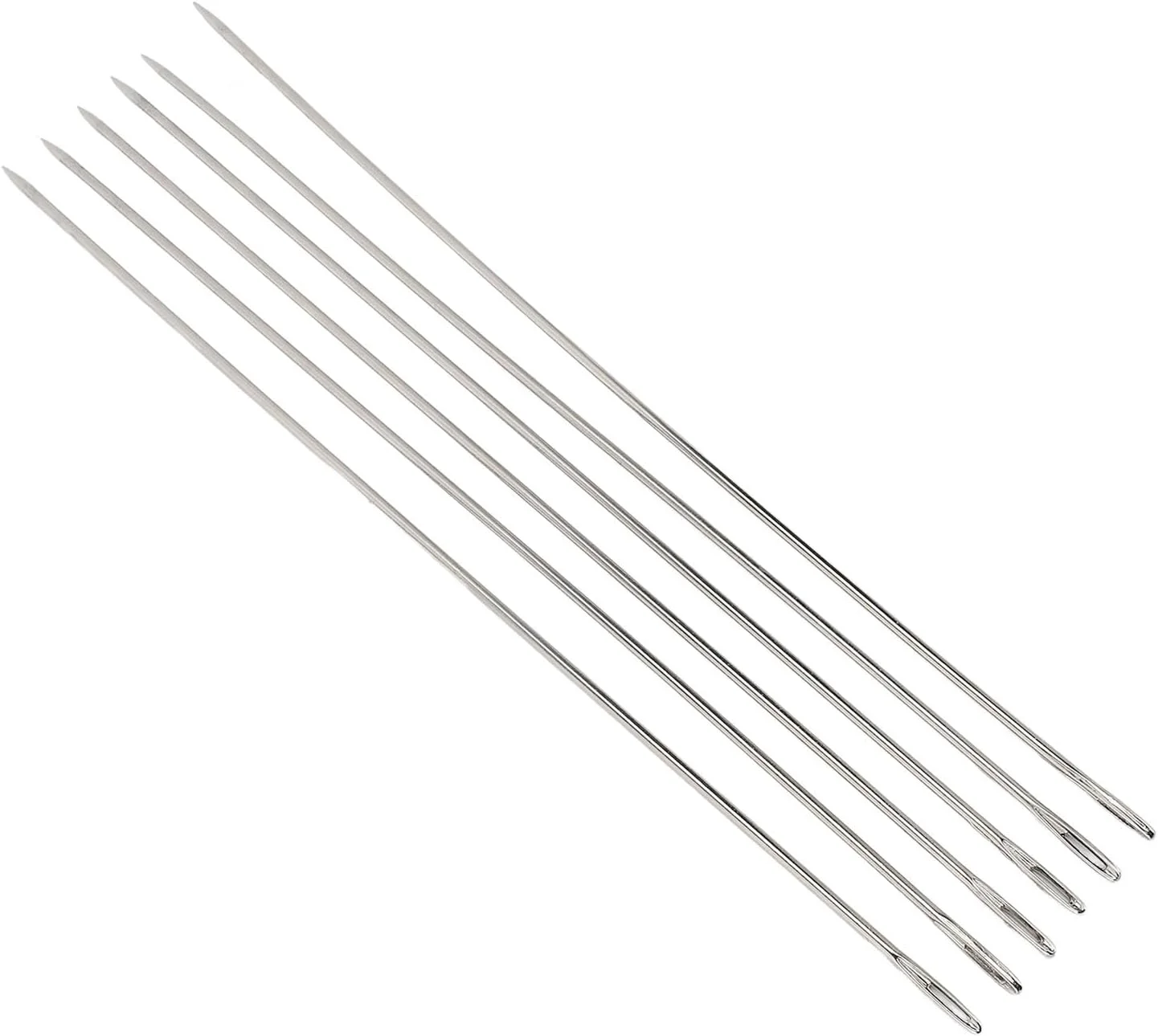 سوزن های چشم بزرگ Tnfeeon، سوزن های خیاطی دستی استیل ضد زنگ برای ساخت پارچه چرمی، 6 عدد چشم بلند، کاربردهای متنوع با سوراخ های بزرگ برای سوزن دوزی دستی سوزن های چشم بزرگ Tnfeeon، سوزن های خیاطی دستی استیل ضد زنگ برای ساخت پارچه چرمی، 6 عدد چشم بلند، کاربردهای متنوع با سوراخ های بزرگ برای سوزن دوزی دستی