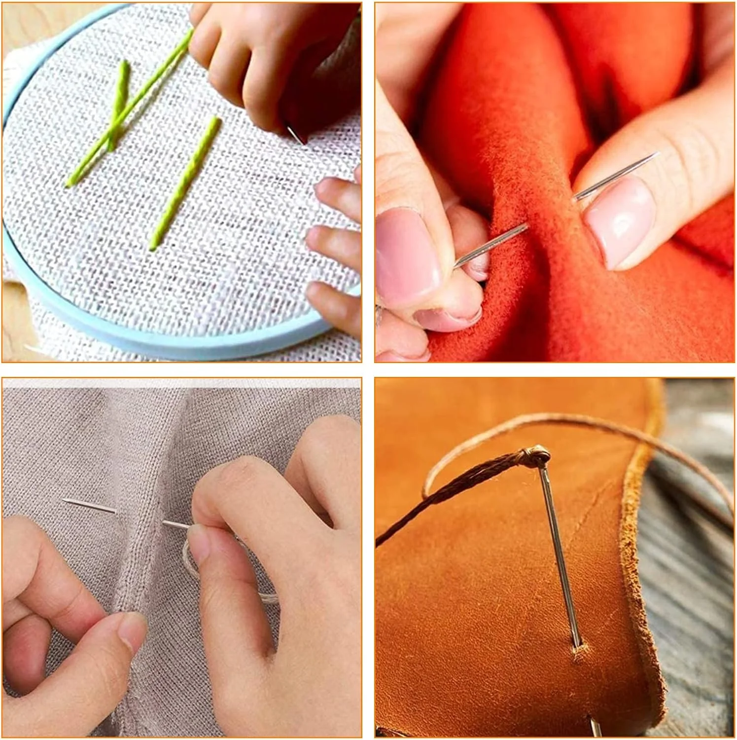 سوزن های رفو، 20 عدد سوزن بافندگی چشمی گرد بزرگ نقره ای، سوزن های خیاطی دستی، سوزن های گلدوزی، سوزن کند برای گلدوزی خیاطی طول 52 میلی متر