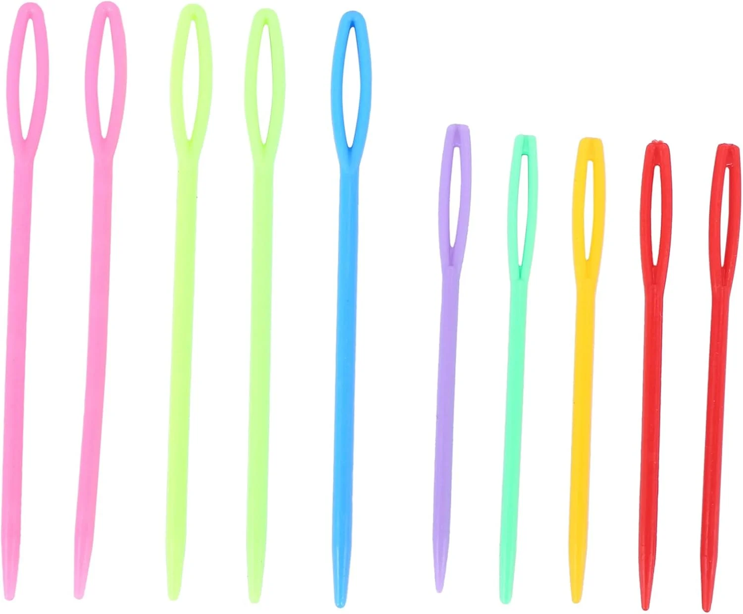 بسته 10 عددی سوزن پلاستیکی سایز کوچک شماره 2 مخصوص خیاطی کودکان