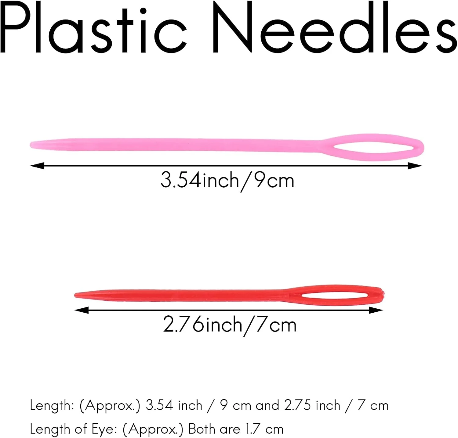 بسته 10 عددی سوزن پلاستیکی سایز کوچک شماره 2 مخصوص خیاطی کودکان