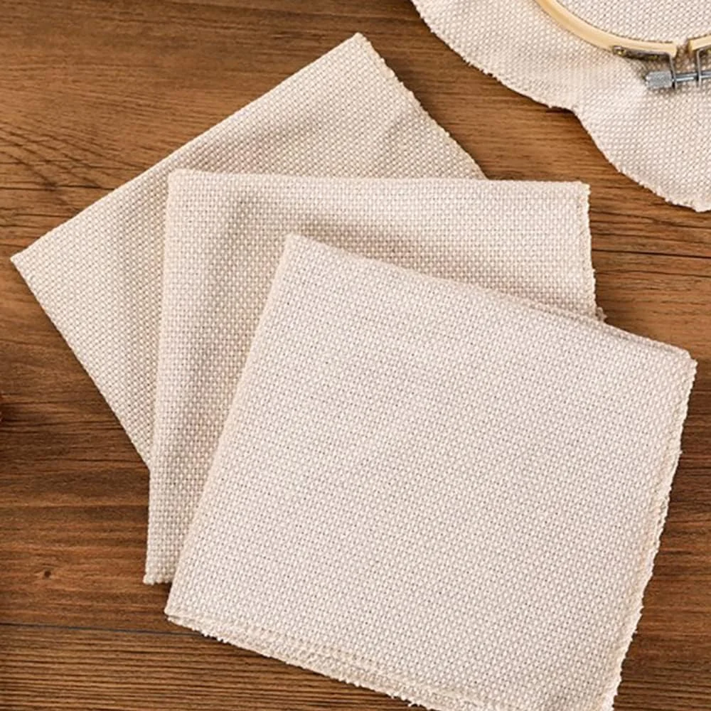 کیت گلدوزی DIY، سوزن پانچ نخ با دسته چوبی، قلم گلدوزی، سوزن نخ‌کن، پارچه برای کوک صلیبی (C)