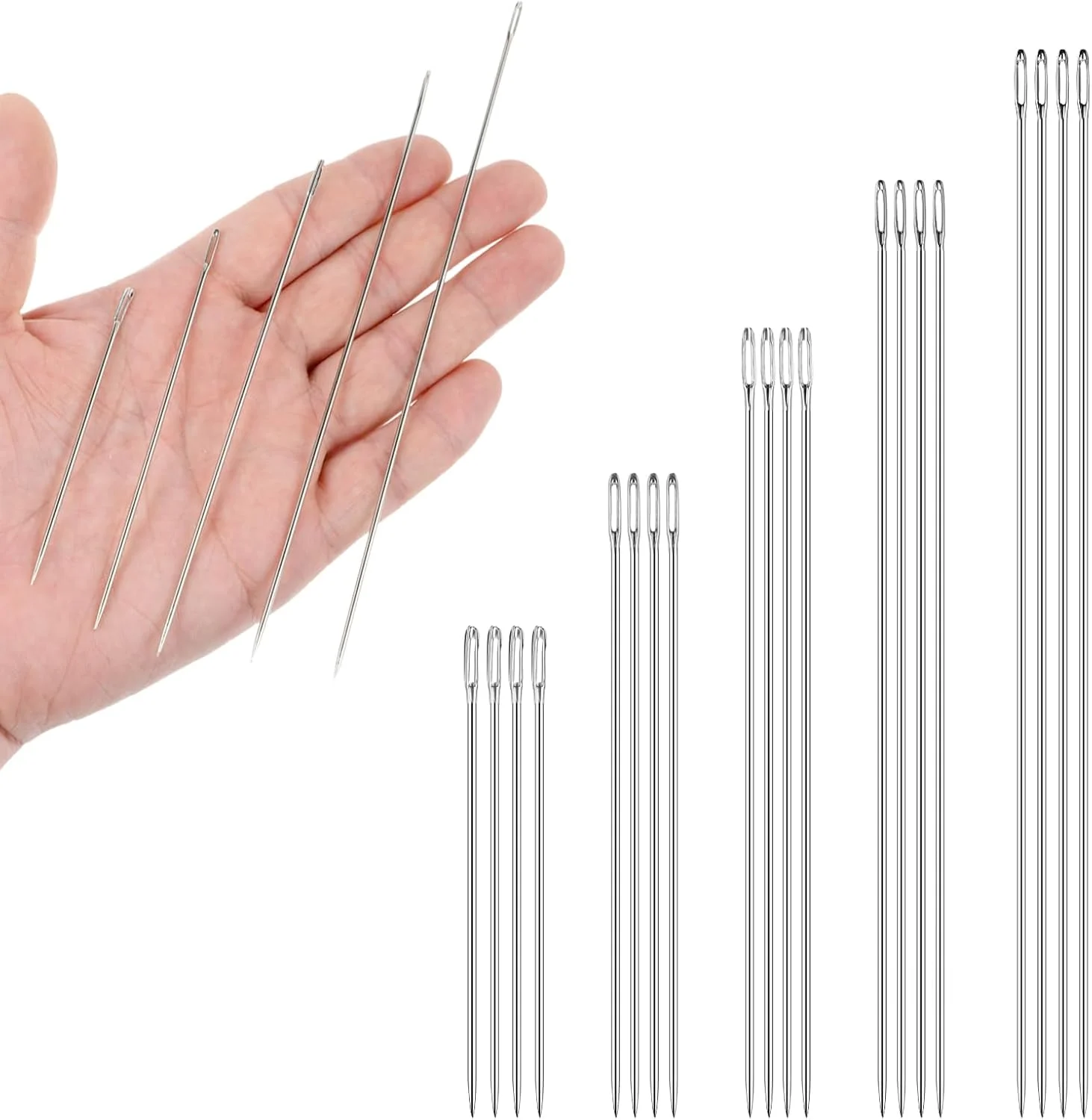 بسته 20 عددی سوزن های لحاف دوزی بلند 7.5/10/12.5/15/17.5 سانتی متری، سوزن های خیاطی بلند با سوراخ بزرگ، سوزن روکش مبلمان با سوراخ بزرگ، سوزن روکش مبلمان، سوزن تشک، سوزن بزرگ برای دوخت چرم بسته 20 عددی سوزن های لحاف دوزی بلند 7.5/10/12.5/15/17.5 سانتی متری، سوزن های خیاطی بلند با سوراخ بزرگ، سوزن روکش مبلمان با سوراخ بزرگ، سوزن روکش مبلمان، سوزن تشک، سوزن بزرگ برای دوخت چرم