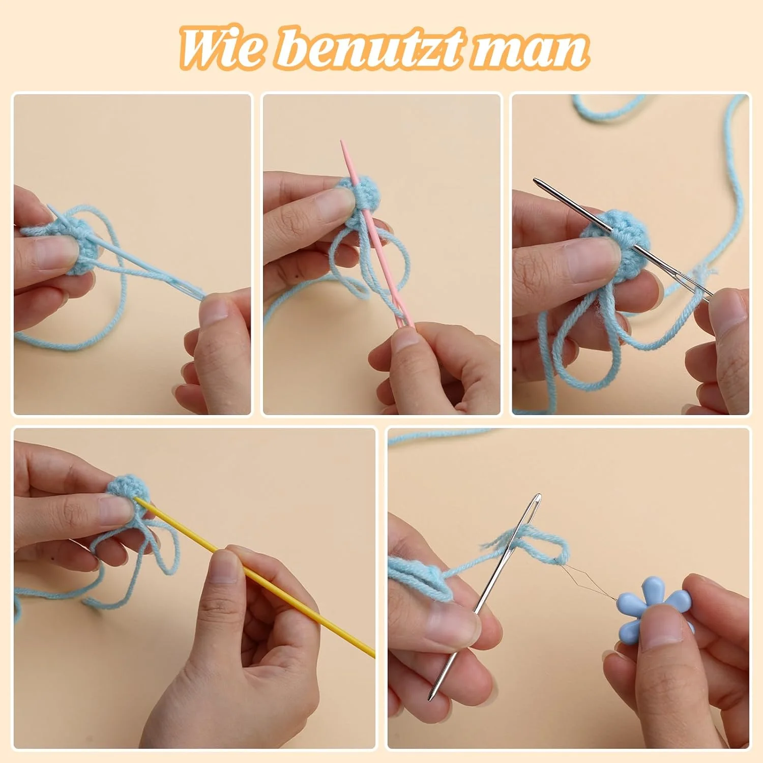 مجموعه سوزن خیاطی داکسیرو، 70 عدد سوزن خیاطی پلاستیکی و 6 عدد سوزن کند، سوزن خیاطی، سوزن بافندگی ایمنی با جعبه نگهداری برای خیاطی DIY، پروژه سوزن صنایع دستی دست ساز