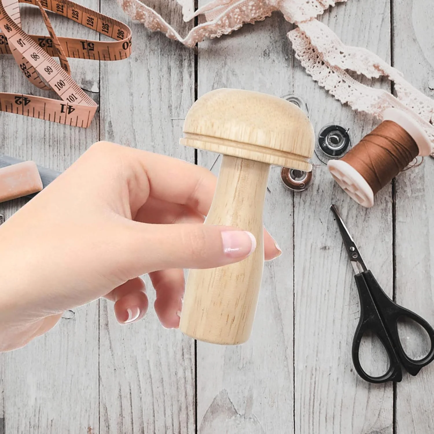 ست ابزار قارچ رفوگری، ابزار چوبی خیاطی برای تعمیر و وصله کردن با مجموعه سوزن های خیاطی، سوزن های کوبلن نوک تیز و خمیده، مجموعه نخ برای جوراب، لباس، خیاطی دستی خانگی، هدیه ای برای مادر ست ابزار قارچ رفوگری، ابزار چوبی خیاطی برای تعمیر و وصله کردن با مجموعه سوزن های خیاطی، سوزن های کوبلن نوک تیز و خمیده، مجموعه نخ برای جوراب، لباس، خیاطی دستی خانگی، هدیه ای برای مادر