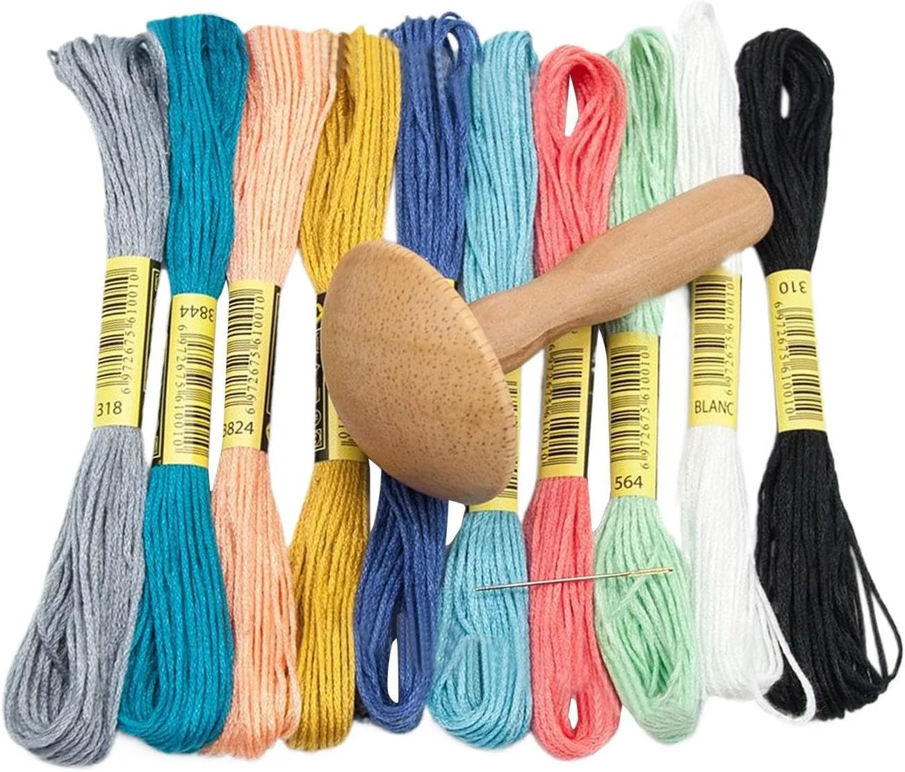 قارچ وصله زنی - ابزار خیاطی وصله زنی سوزنی چوبی | ست گلدوزی برای بزرگسالان، مناسب برای ترمیم ژاکت، شلوار، کلاه، مسافرت، هدیه به خانواده، دوستان، همکاران و همسر