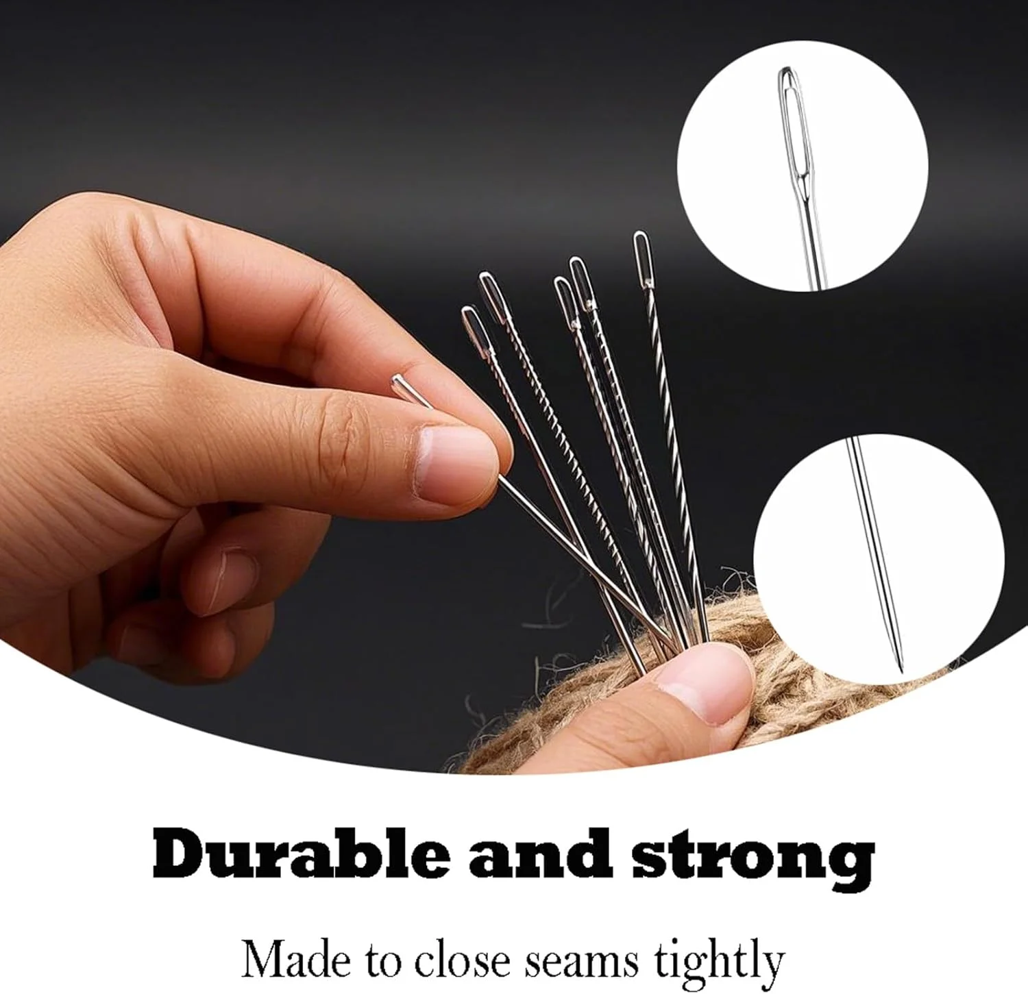 بسته 20 عددی سوزن های لحاف دوزی بلند، سوزن های خیاطی، سوزن های گلدوزی، با چشمی بزرگ، سوزن، سوزن حرفه ای بلند اضافی روکش، نخ کردن آسان، سوزن تشک، بزرگ برای دوخت چرم، برای بسته 20 عددی سوزن های لحاف دوزی بلند، سوزن های خیاطی، سوزن های گلدوزی، با چشمی بزرگ، سوزن، سوزن حرفه ای بلند اضافی روکش، نخ کردن آسان، سوزن تشک، بزرگ برای دوخت چرم، برای