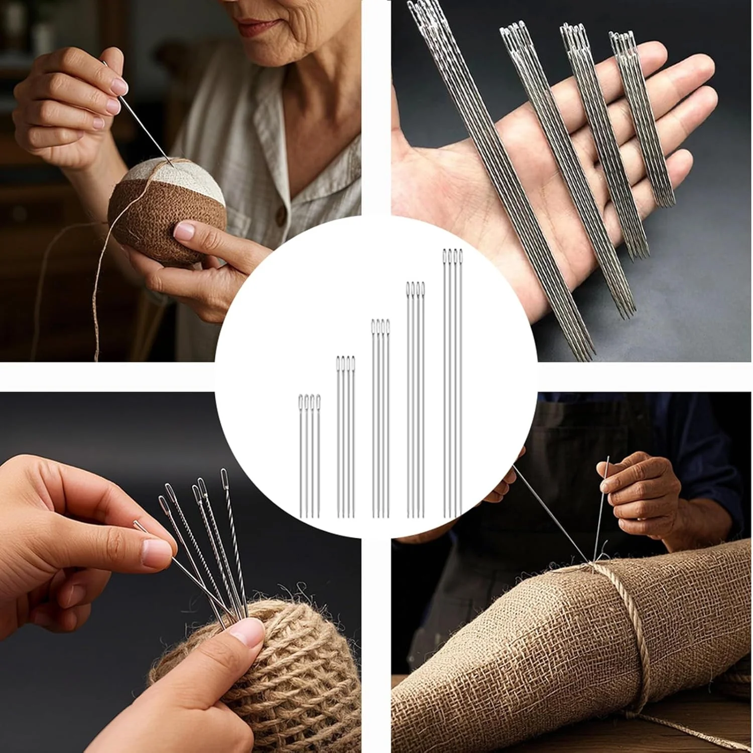 بسته 20 عددی سوزن های لحاف دوزی بلند، سوزن های خیاطی، سوزن های گلدوزی، با چشمی بزرگ، سوزن، سوزن حرفه ای بلند اضافی روکش، نخ کردن آسان، سوزن تشک، بزرگ برای دوخت چرم، برای بسته 20 عددی سوزن های لحاف دوزی بلند، سوزن های خیاطی، سوزن های گلدوزی، با چشمی بزرگ، سوزن، سوزن حرفه ای بلند اضافی روکش، نخ کردن آسان، سوزن تشک، بزرگ برای دوخت چرم، برای