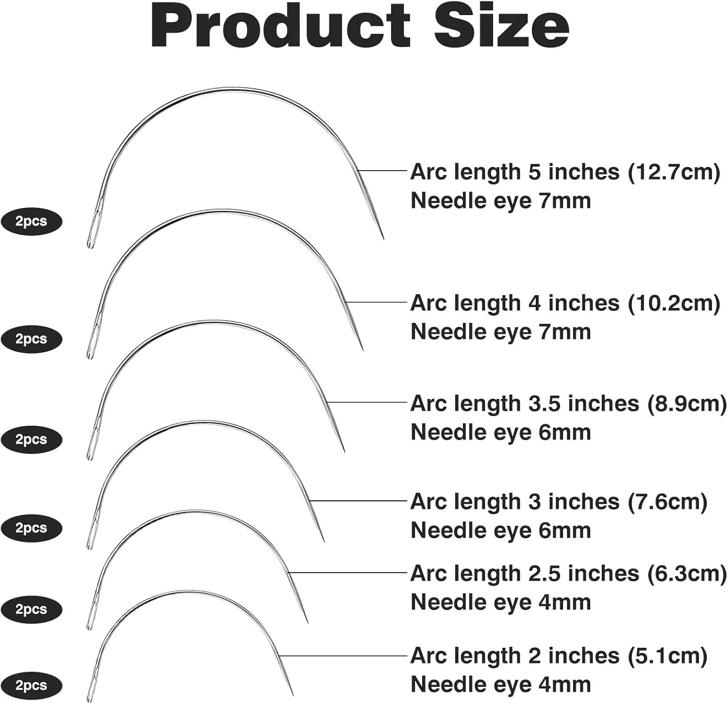 بسته 12 عددی سوزن خیاطی خمیده، ست سوزن خیاطی، سوزن چرمی دستی استیل ضد زنگ، سوزن های روکش، سوزن زین خمیده، سوزن های گرد برای خیاطی، سوزن های دستی، خیاطی چرم