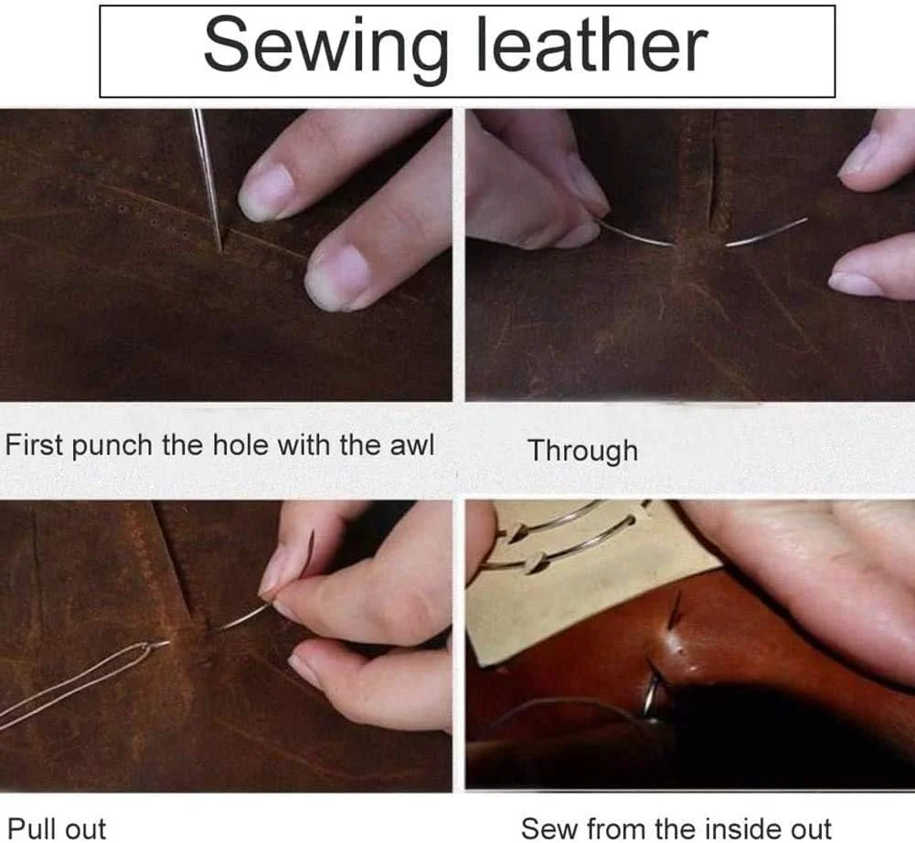 مجموعه سوزن های خیاطی منحنی AASh Bir Kraft 2 عددی | تعمیر سوزن خیاطی منحنی | سوزن خیاطی منحنی متنوع | 2 اینچ، 3 اینچ، 3.5 اینچ یا 4 اینچ (2 عدد 4 اینچ)