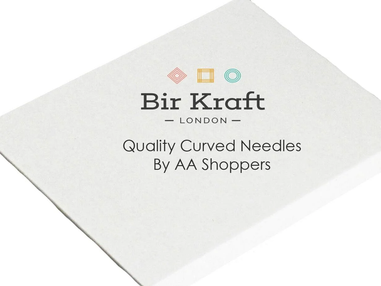 مجموعه سوزن های خیاطی منحنی AASh Bir Kraft 2 عددی | تعمیر سوزن منحنی | سوزن خیاطی منحنی متنوع | 2 اینچ، 3 اینچ، 3.5 اینچ یا 4 اینچ (2 عدد 4 اینچی)