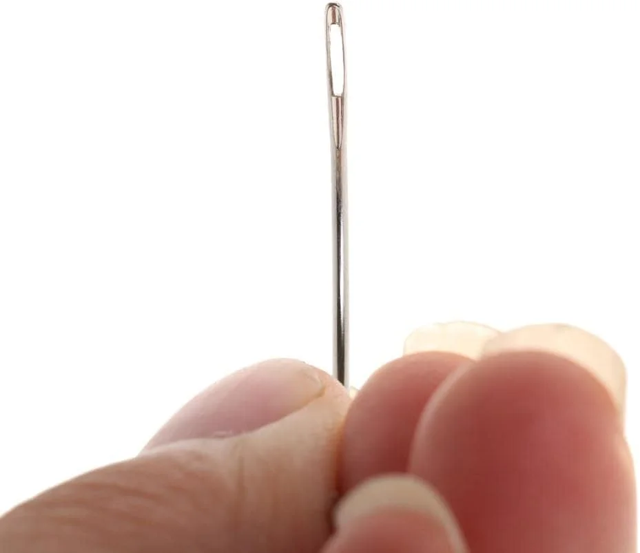 بسته 25 عددی سوزن های تشک دوزی منحنی نوع C - نقره ای، 2.5 اینچ