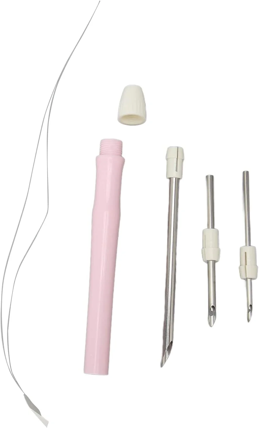 سوزن پانچ گلدوزی Cryfokt، دسته ABS قابل تنظیم با فرآیند پولیش آبکاری الکتریکی، سوزن پانچ 5 میلی متری 3.5 میلی متری 2 میلی متری برای دوخت صنایع دستی DIY