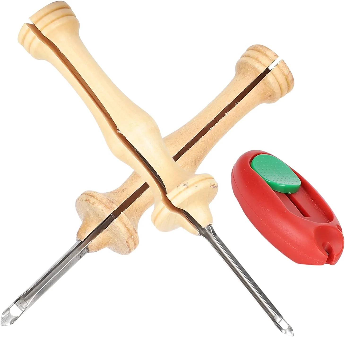 سوزن پانچ دسته چوبی Cryfokt، ست سوزن پانچ لوله سوزن استیل ضد زنگ دسته چوبی انعطاف پذیر برای صنایع دستی DIY برای سوزن دوزی سوزن پانچ دسته چوبی Cryfokt، ست سوزن پانچ لوله سوزن استیل ضد زنگ دسته چوبی انعطاف پذیر برای صنایع دستی DIY برای سوزن دوزی