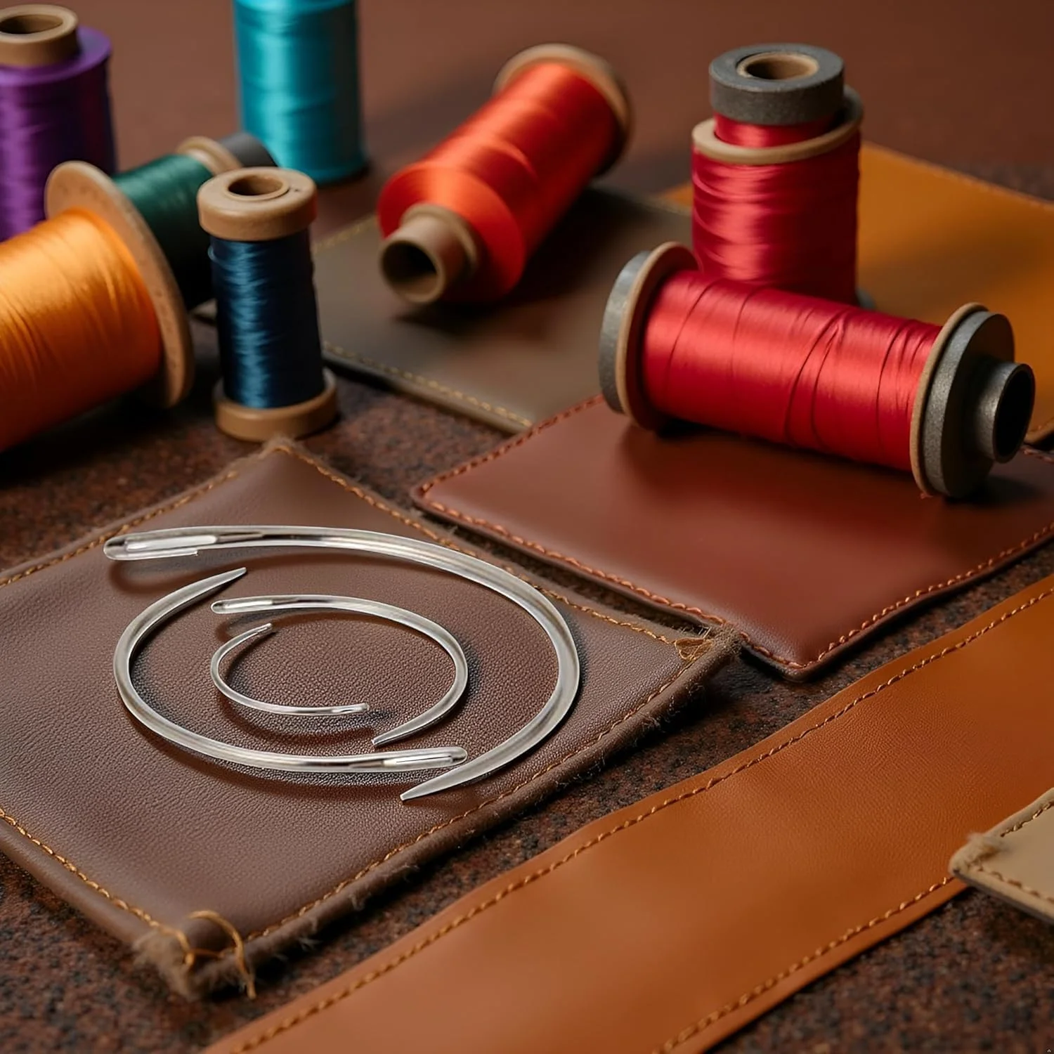 ست 4 عددی سوزن های خیاطی چرمی منحنی، مقاوم برای بافت و صنایع دستی، سوزن های تیز خیاطی نوع C، سوزن های خیاطی دستی چرم، سوزن های بافت تعمیر بوم اثاثه یا لوازم داخلی ست 4 عددی سوزن های خیاطی چرمی منحنی، مقاوم برای بافت و صنایع دستی، سوزن های تیز خیاطی نوع C، سوزن های خیاطی دستی چرم، سوزن های بافت تعمیر بوم اثاثه یا لوازم داخلی