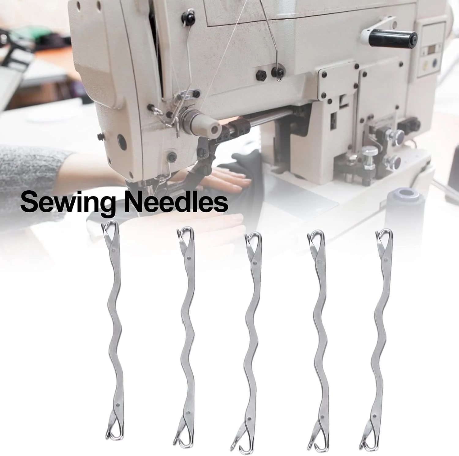 5 عدد سوزن تعمیر، سوزن های رفو برای قلاب بافی، سوزن های چرمی دوزی برای دوخت دستی، سوزن قلاب، ابزار بافندگی و خیاطی خانگی استیل ضد زنگ دو طرفه