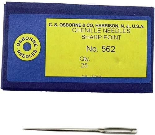 بسته 25 عددی سوزن های چنیل نوک تیز C.S. Osborne شماره 562 سایز 13 تا 26 (20) بسته 25 عددی سوزن های چنیل نوک تیز C.S. Osborne شماره 562 سایز 13 تا 26 (20)