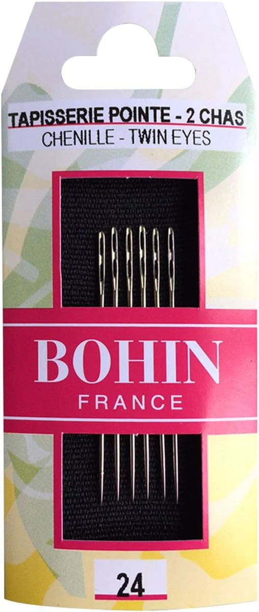 سوزن های دستی دو چشمی چنیل بوهین سایز 24، اکریلیک، چند رنگ، 0.25x6.35x8.25 سانتی متر سوزن های دستی دو چشمی چنیل بوهین سایز 24، اکریلیک، چند رنگ، 0.25x6.35x8.25 سانتی متر