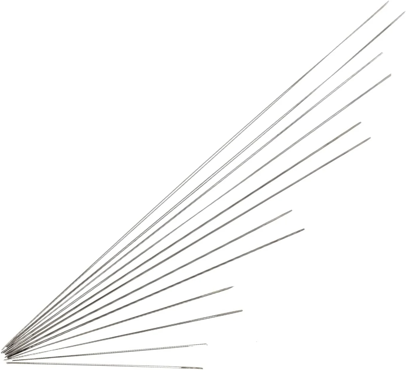 12 عدد سوزن مهره دوزی چشم بزرگ، سوزن های گلدوزی مهره دوزی، سوزن های خیاطی نخ برای ساخت جواهرات