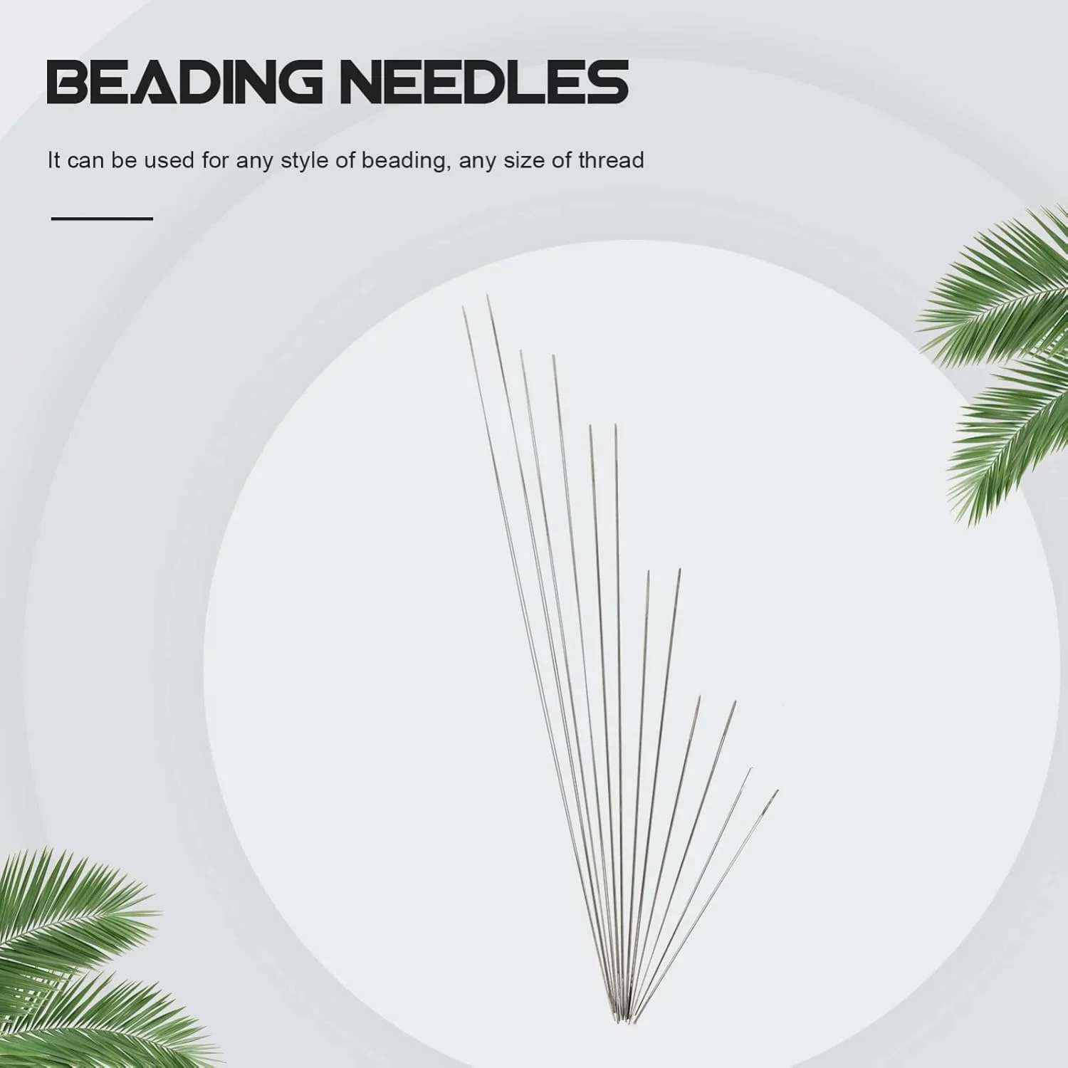 12 عدد سوزن مهره دوزی چشم بزرگ، سوزن های گلدوزی مهره دوزی، سوزن های خیاطی نخ برای ساخت جواهرات