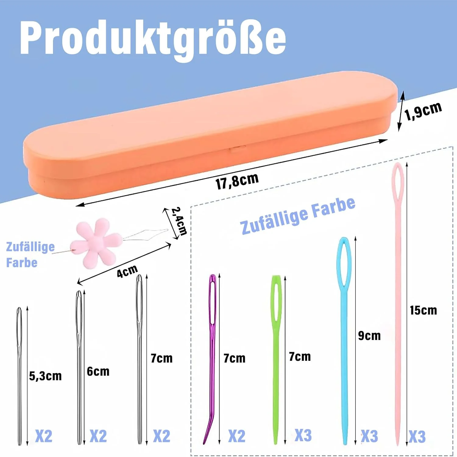 مجموعه سوزن نخ بارلون شامل 18 عدد، سوزن های رفو، سوزن های خیاطی با سوراخ بزرگ، سوزن خیاطی خمیده، سوزن پشمی برای خیاطی، لوازم جانبی سوزن نخ قلاب بافی با جعبه نگهداری، سوزن نخ کن مجموعه سوزن نخ بارلون شامل 18 عدد، سوزن های رفو، سوزن های خیاطی با سوراخ بزرگ، سوزن خیاطی خمیده، سوزن پشمی برای خیاطی، لوازم جانبی سوزن نخ قلاب بافی با جعبه نگهداری، سوزن نخ کن