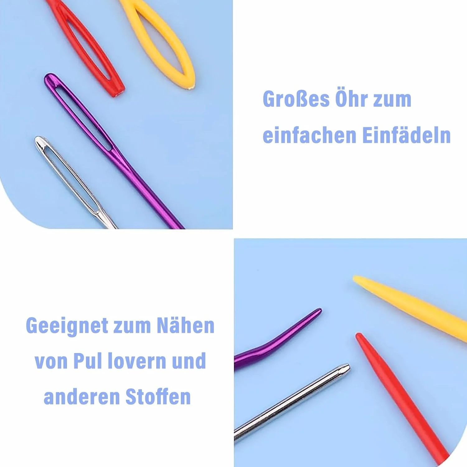 مجموعه سوزن نخ بارلون شامل 18 عدد، سوزن های رفو، سوزن های خیاطی با سوراخ بزرگ، سوزن خیاطی خمیده، سوزن پشمی برای خیاطی، لوازم جانبی سوزن نخ قلاب بافی با جعبه نگهداری، سوزن نخ کن مجموعه سوزن نخ بارلون شامل 18 عدد، سوزن های رفو، سوزن های خیاطی با سوراخ بزرگ، سوزن خیاطی خمیده، سوزن پشمی برای خیاطی، لوازم جانبی سوزن نخ قلاب بافی با جعبه نگهداری، سوزن نخ کن