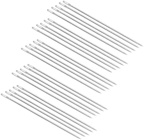 عوض 10 عدد سوزن گلدوزی و دوخت دستی استیل ضد زنگ - (اندازه: 6.3 سانتی متر ارتفاع) عوض 10 عدد سوزن گلدوزی و دوخت دستی استیل ضد زنگ - (اندازه: 6.3 سانتی متر ارتفاع)