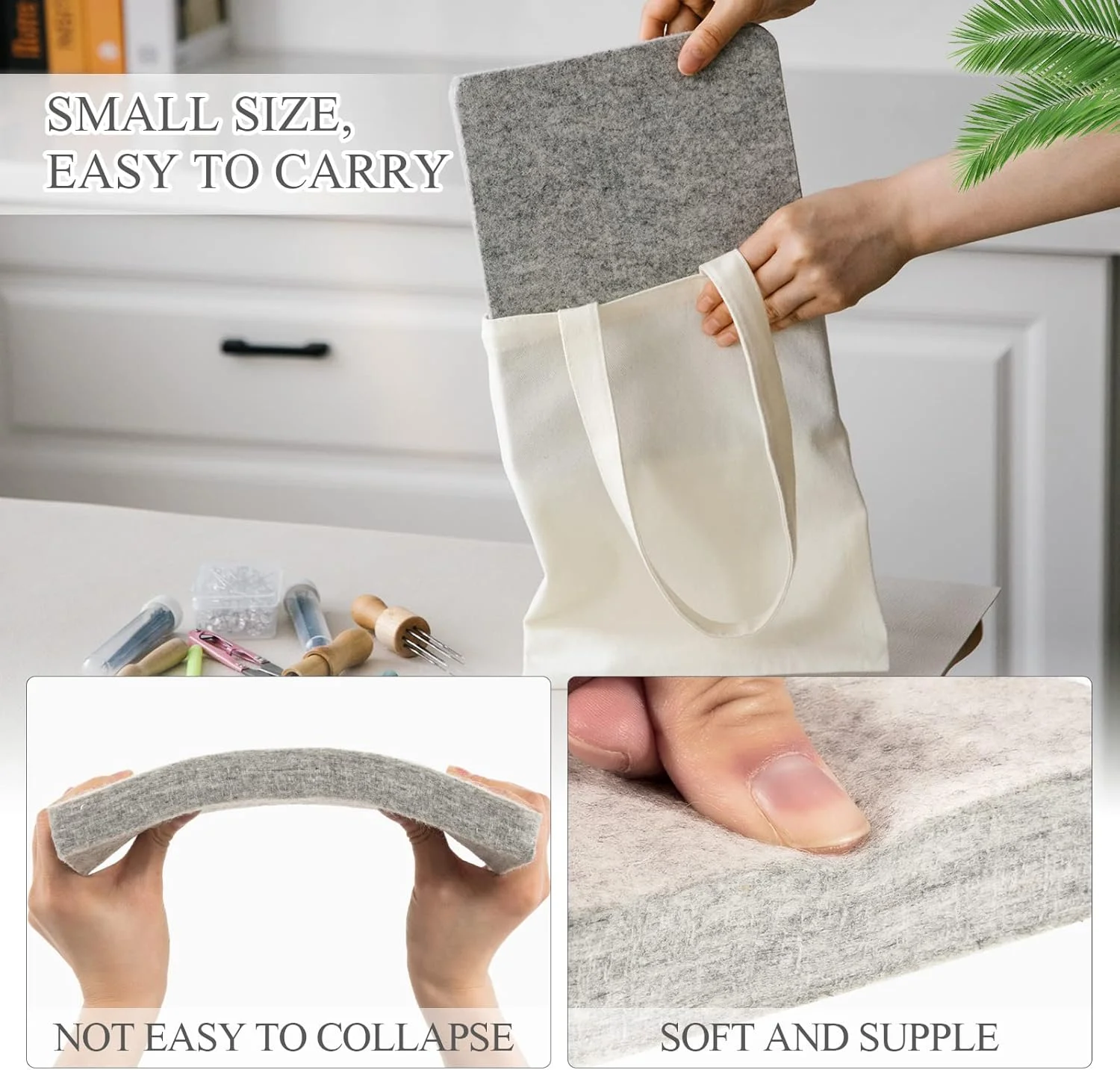 پد نمد دوزی Amylove، 4 عدد، 20x25x2.5 سانتی متر، تشک نمد دوزی، لوازم نمد دوزی پشمی، بلوک پشمی ضخیم و محکم برای مبتدیان، کیت ابزار پروژه های نمد دوزی بافتنی قلاب بافی، خاکستری پد نمد دوزی Amylove، 4 عدد، 20x25x2.5 سانتی متر، تشک نمد دوزی، لوازم نمد دوزی پشمی، بلوک پشمی ضخیم و محکم برای مبتدیان، کیت ابزار پروژه های نمد دوزی بافتنی قلاب بافی، خاکستری