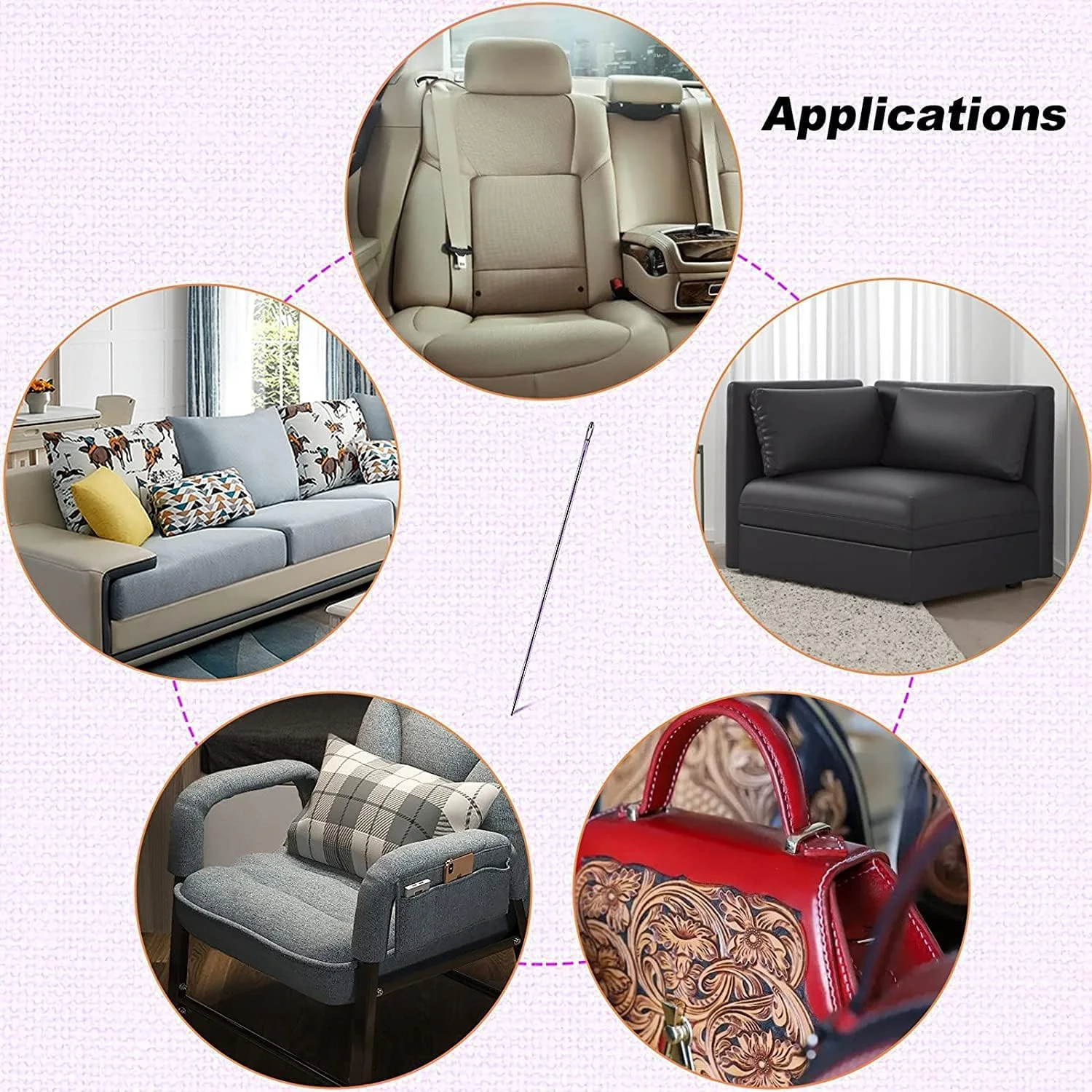 آمورنفان سوزن های دستی سنگین با سوراخ بزرگ و بلند، نخ کردن آسان. سوزن خیاطی مناسب برای روکش دوزی، چرم، ملیله دوزی، گلدوزی، تافتینگ، صنایع دستی، تعمیر فرش، بوم برای خانه یا محل کار. 36 عدد در 3 سایز آمورنفان سوزن های دستی سنگین با سوراخ بزرگ و بلند، نخ کردن آسان. سوزن خیاطی مناسب برای روکش دوزی، چرم، ملیله دوزی، گلدوزی، تافتینگ، صنایع دستی، تعمیر فرش، بوم برای خانه یا محل کار. 36 عدد در 3 سایز