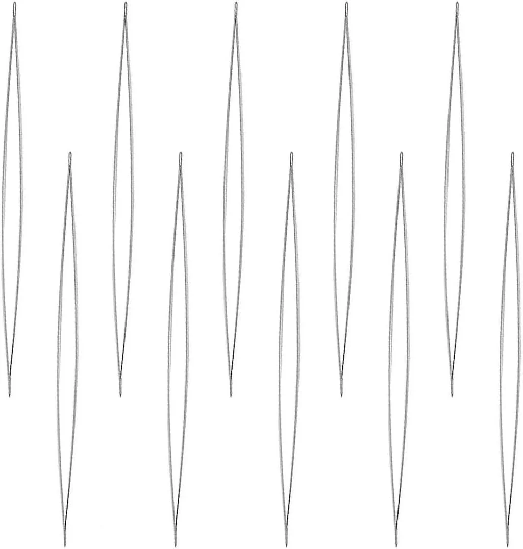 10 عدد سوزن مهره دوزی چشم بزرگ، سوزن دستی صنایع دستی در 2 اندازه 11.5 سانتی متر / 4.6 اینچ، 7.6 سانتی متر / 3 اینچ به همراه بطری سوزن 10 عدد سوزن مهره دوزی چشم بزرگ، سوزن دستی صنایع دستی در 2 اندازه 11.5 سانتی متر / 4.6 اینچ، 7.6 سانتی متر / 3 اینچ به همراه بطری سوزن