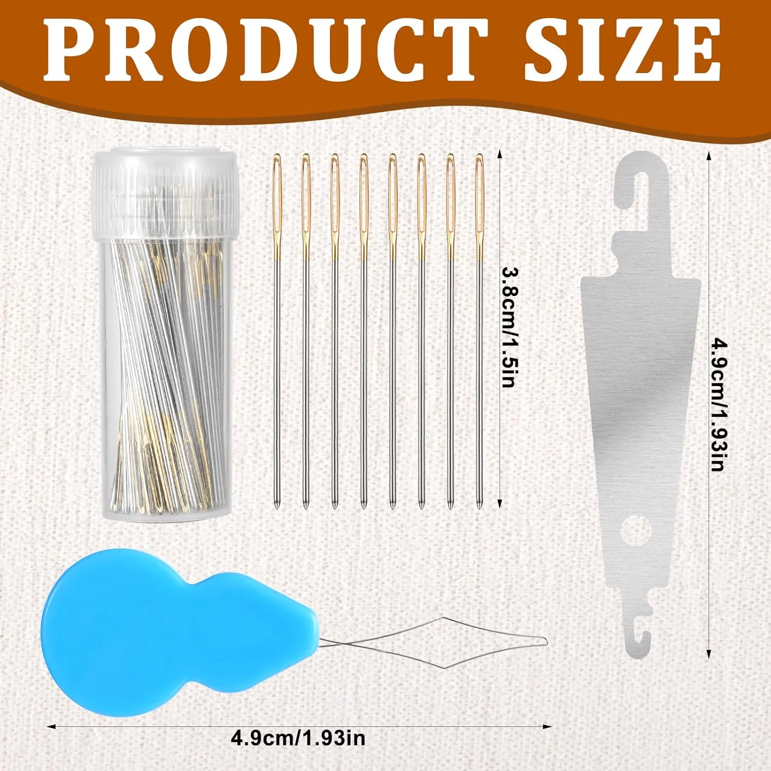 100 عدد سوزن گلدوزی + 2 سوزن نخ کن طلایی رنگ چشم بزرگ گلدوزی DIY سوزن های دستی چشم بزرگ گلدوزی DIY سوزن های دستی سوزن های خیاطی در جعبه شفاف 100 عدد سوزن گلدوزی + 2 سوزن نخ کن طلایی رنگ چشم بزرگ گلدوزی DIY سوزن های دستی چشم بزرگ گلدوزی DIY سوزن های دستی سوزن های خیاطی در جعبه شفاف