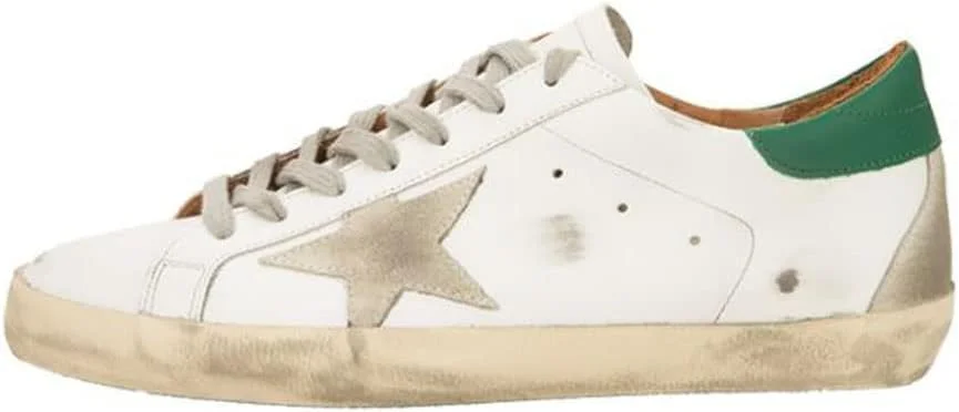 کفش‌های کتانی پسرانه GG.DB Golden Goose، کلاسیک بنددار، مناسب پیاده‌روی در فضای باز، تنفس‌پذیر و تخت