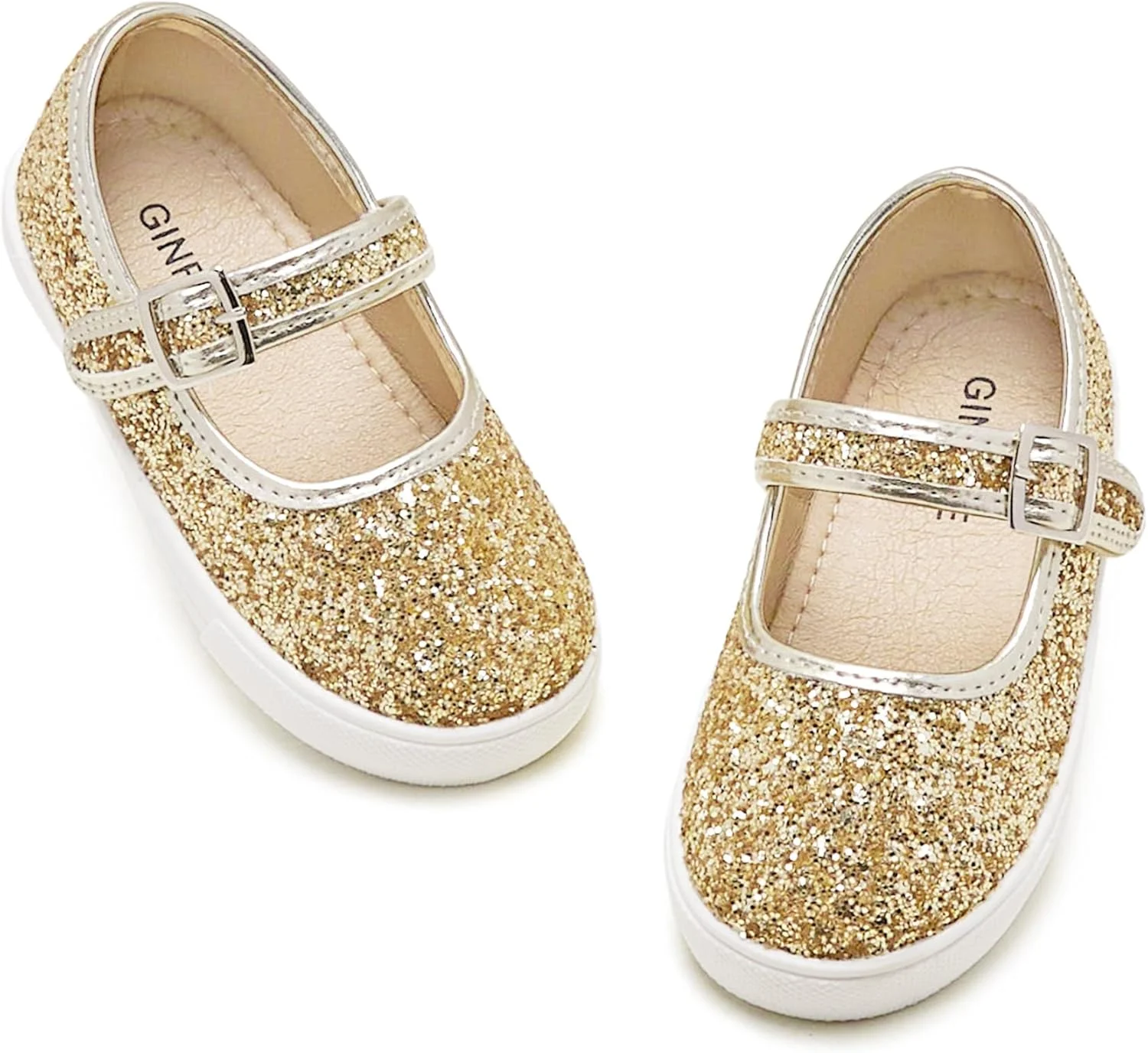 کفش های کتانی دخترانه GINFIVE، کفش های لغزنده دخترانه کوچک، کفش های کتانی اکلیلی