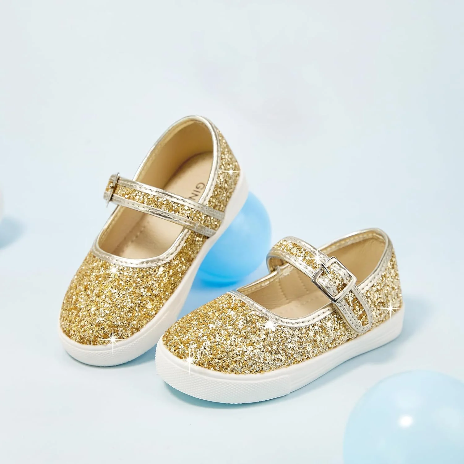 کفش های کتانی دخترانه GINFIVE، کفش های لغزنده دخترانه کوچک، کفش های کتانی اکلیلی