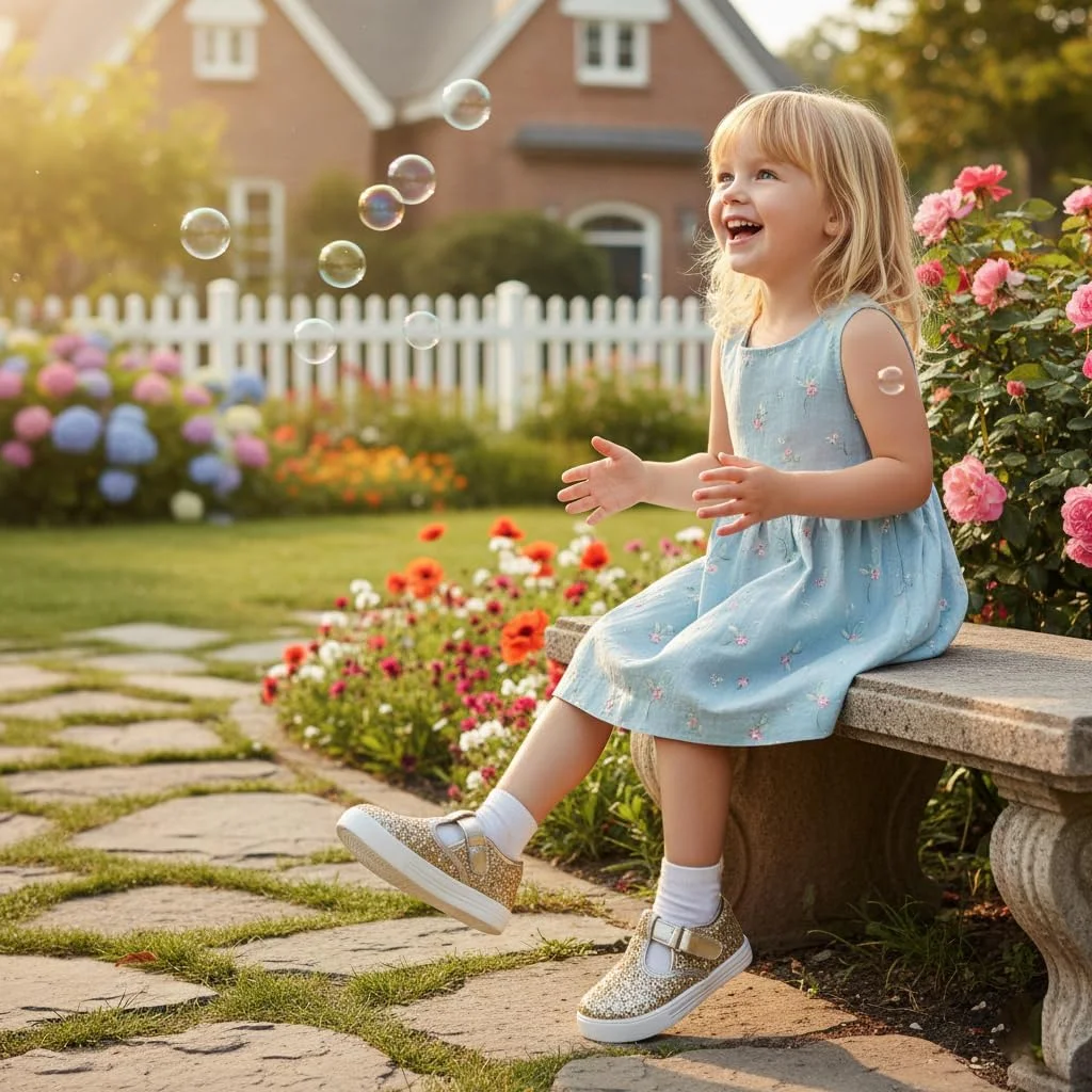 کفش ورزشی تخت دخترانه GINFIVE مناسب کودکان نوپا/بچه های کوچک برای دویدن/پیاده روی