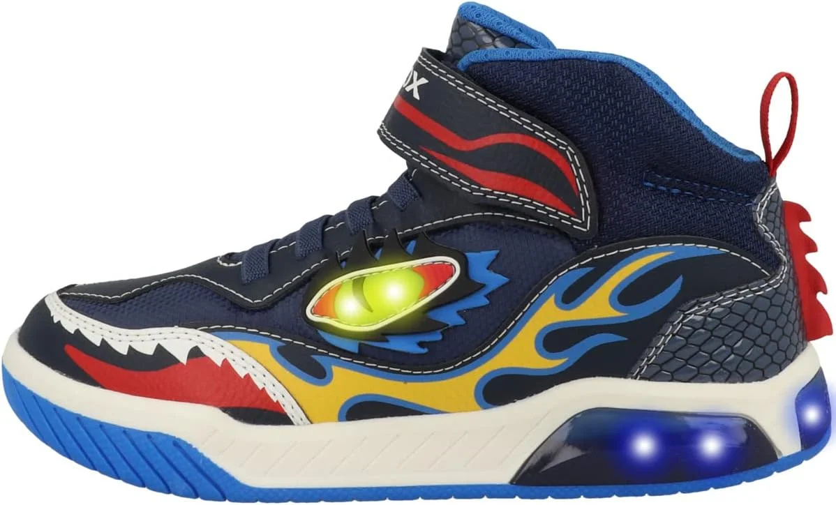 کفش کتانی ساق بلند پسرانه جیوکس مدل J INEK BOY A