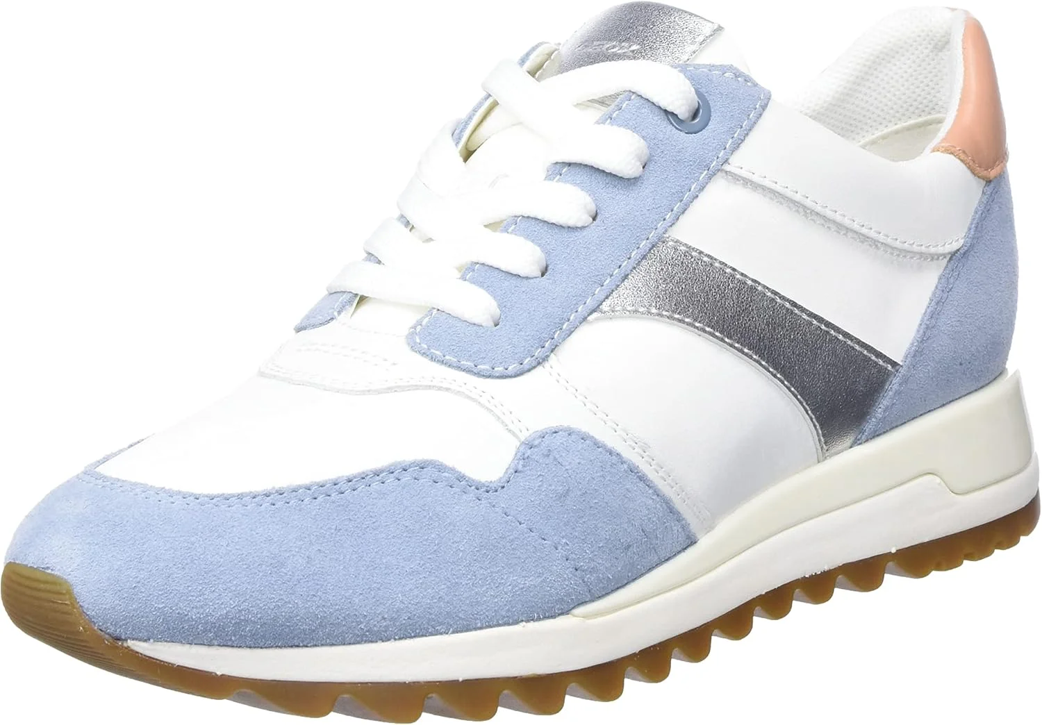 کفش کتانی دخترانه جیوکس، آبی آسمانی سفید، سایز بزرگ 4