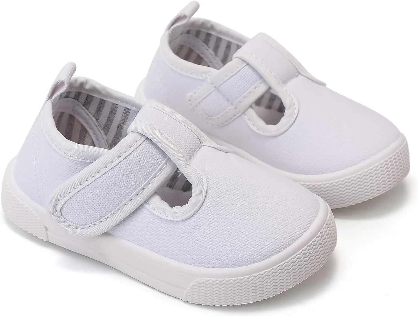 کفش کتانی دخترانه بند تی GENGASUN برای کودکان نوپا، کفش‌های تخت بوم کلاسیک و راحت Mary Jane، کفش کتانی بوم غیر لغزنده و غیر رسمی برای دختران