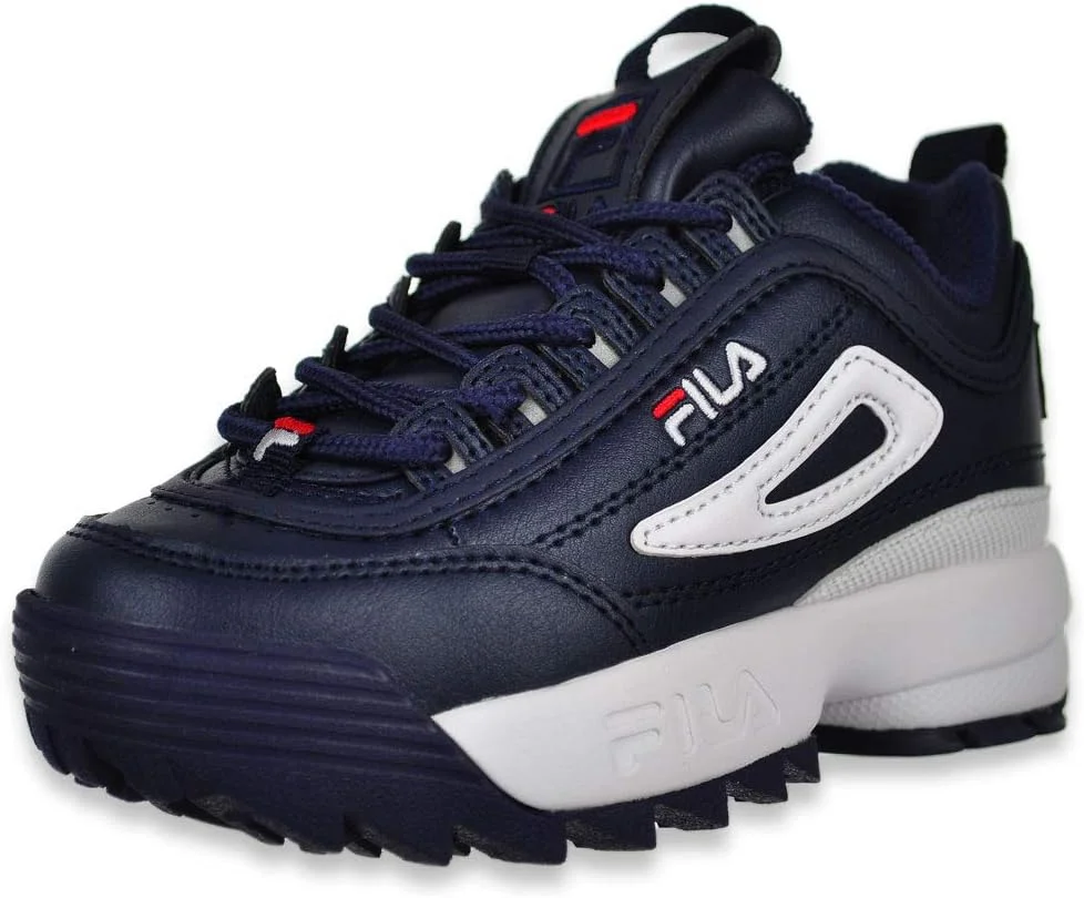 کفش ورزشی پسرانه فیلا مدل Disruptor II - آبی/چند رنگ، سایز 11.5 کودک نوپا